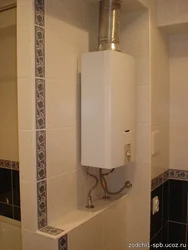 Дизайн ванной комнаты с газовой колонкой