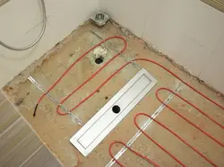 Heated floor bath photo