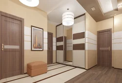 Hallway design with 4 doors photo