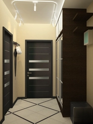Hallway design with 4 doors photo