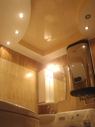 Ceiling for a small bathroom photo design