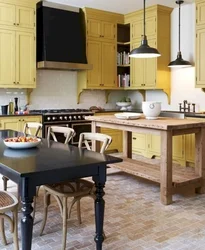 Mustard kitchen design