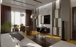 Дизайн гостиной хай тек