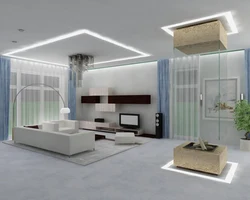 High tech living room design