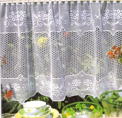 Crochet tulle for the kitchen photo