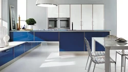 Kitchen Design In Blue And White