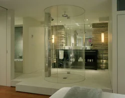 Glass bath photo room