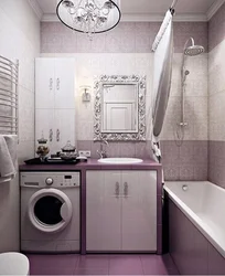 Интерьер ванны в хрущевке со стиральной машиной фото