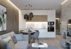 Studio room design with kitchen 25