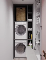 Dryer in the bathroom design photo