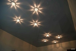 Suspended ceilings how to arrange lamps photo bedroom