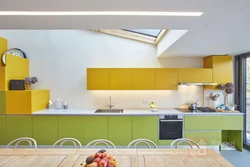 Yellow-Green Color In The Kitchen Interior