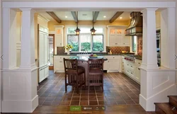 Kitchen With Column For Appliances Photo