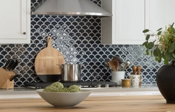 Tile design for kitchen work wall