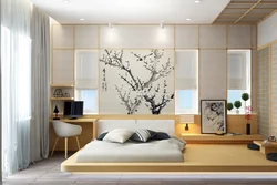 Японский стиль в интерьере спальни