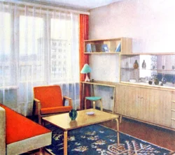 Интерьер гостиной по советски