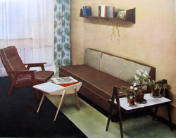 Soviet living room interior