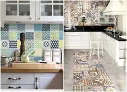 Kitchens in patchwork style photo