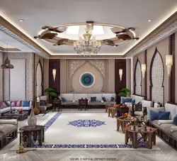 Living room design with one in oriental style
