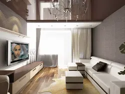 Гостиная в однокомнатной квартире в современном стиле фото