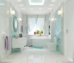 Bathroom in pastel colors photo