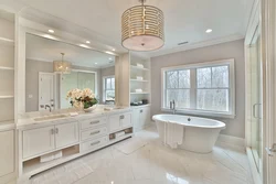 Bathroom in pastel colors photo