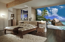 Bedroom Interior With Photo Wallpaper