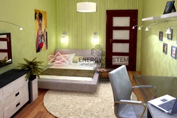 Design of rooms in an apartment photo with furniture
