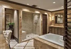 Photo of home bathroom interior