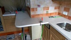 How to install a countertop in a kitchen photo
