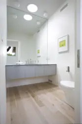 В ванной на полу плитка под ламинат фото