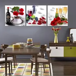 Photo of paintings for the kitchen, modern in the interior