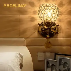 Sconce for a bedroom in a modern style in the interior photo