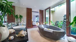 Бали в интерьере ванны