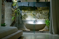 Бали в интерьере ванны