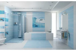 Bathroom Tiles Blue White Design