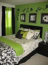 All bedroom interiors photos in green tones