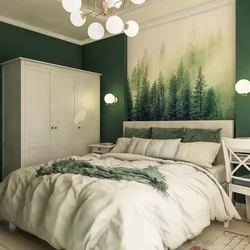 All bedroom interiors photos in green tones