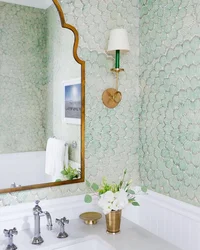 Bath washable wallpaper photo