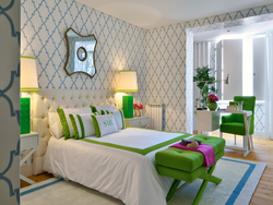 Bright bedroom interior design