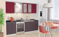 Кухня Бордовый Гарнитур Фото