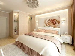 Light wallpaper for bedroom design photo