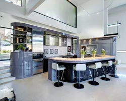Kitchen Design With Breakfast Bar And Island