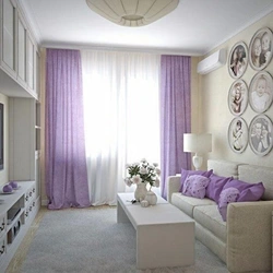 Living room interior lavender