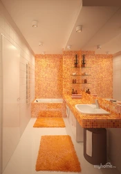 Orange bathroom photo