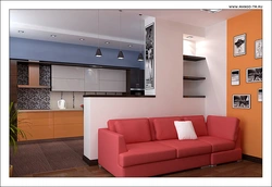 Kitchen Living Room Drywall Design