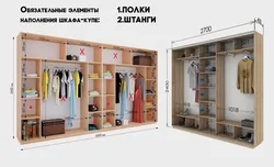 Filling a wardrobe in the hallway with a depth of 60 cm photo
