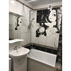 Ванная комната дизайн фото панелями маленькой ванны