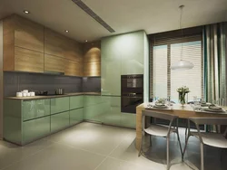 Matte colors in the kitchen interior