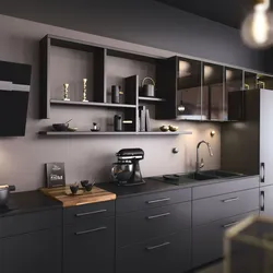 Matte colors in the kitchen interior